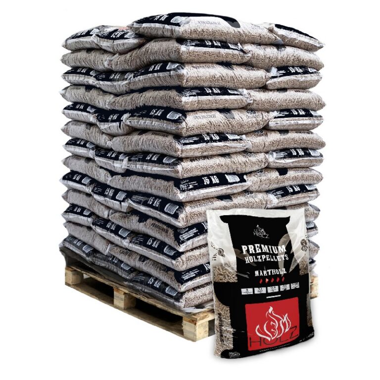 Eichenholzpellets Hartholz 6mm – 65 x 15 kg – ENplus A1 zertifiziert