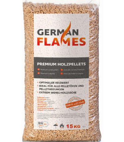 Holzpellets GERMAN FLAMES – 990 kg – Für effizientes Heizen
