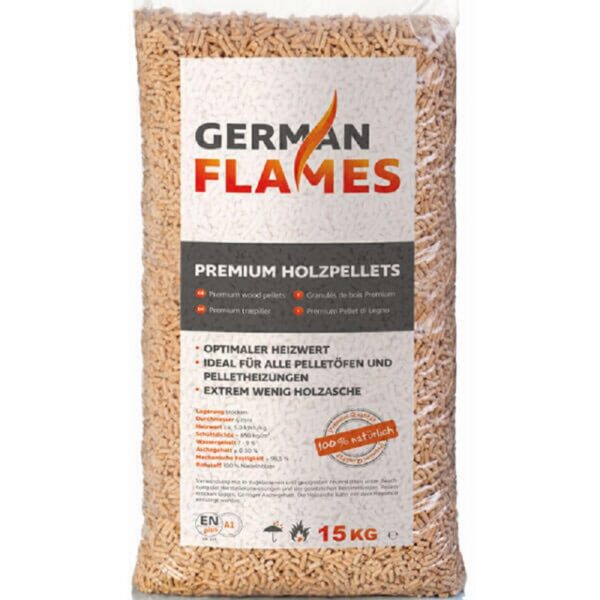 Holzpellets GERMAN FLAMES – 990 kg – Für effizientes Heizen