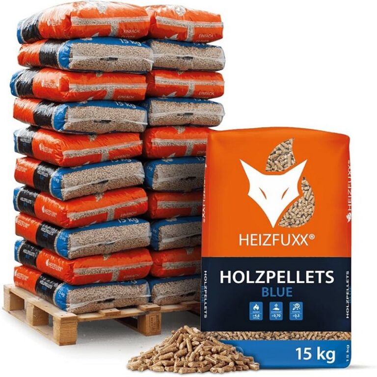 Premium HEIZFUXX Holzpellets Blue 6mm – 975 kg – ENplus A1 zertifiziert