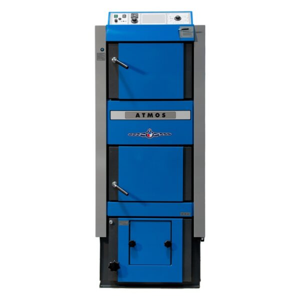 Atmos DC25GSP – Caldera combinada de 25 kW para madera y pellets con quemador A25GSP