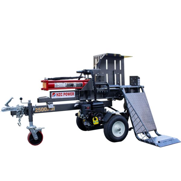 Partidora de troncos horizontal de 25 t con motor de gasolina