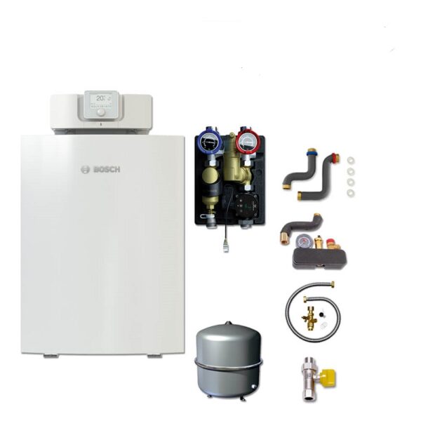 Junkers Bosch GC7000F 15 kW + HS25/6 MSL – Paquete de caldera de condensación a gas