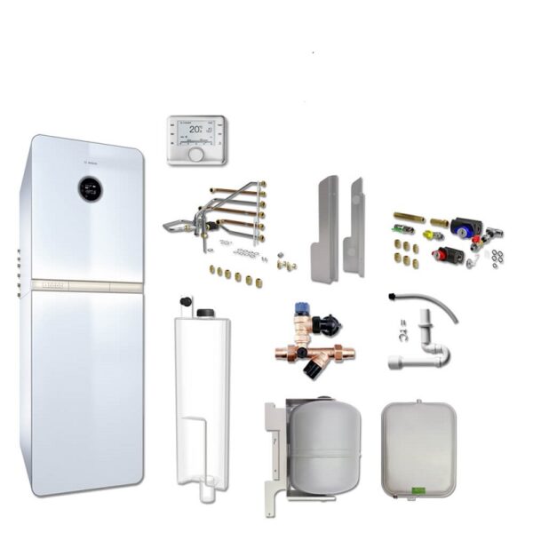 Junkers Bosch GCWM17 – Caldera de condensación a gas de 20 kW con GC9000iWM 20/210 S