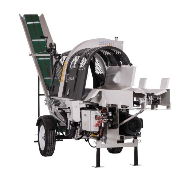 Sierra hidráulica Lumag SSA500EH-PRO/S con transportador de cadena