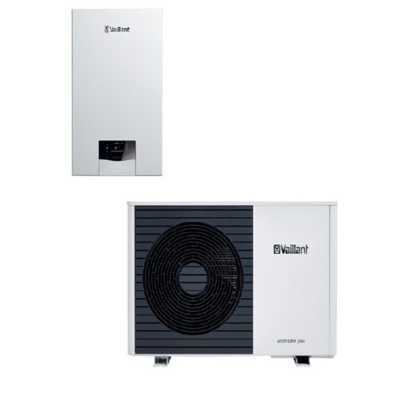Vaillant aroTHERM VWL 35/8-2 AS S2 con estación hidráulica VWL 57/8-2 – Paquete de bomba de calor aire/agua